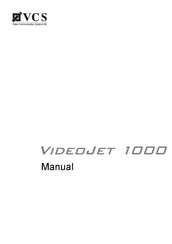 VCS VideoJet 1000 Manual