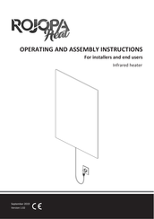 Rojopa Heat STANDARD Operating And Assembly Instructions Manual
