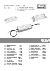 Schulter Systems LIPROTEC LT EK 24V50W Directions For Use Manual