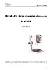 SERVO VISION BLM-340M User Manual