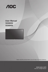 AOC 65X8050 User Manual
