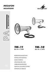 Monacor PA TM-11 Instruction Manual
