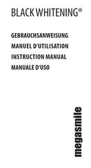 megasmile BLACK WHITENING Instruction Manual