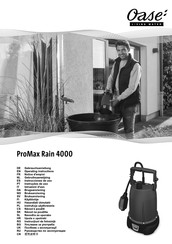 Oase ProMax Rain 4000 Operating Instructions Manual
