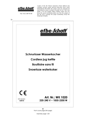 EFBE-SCHOTT WK 1020 Manual