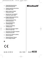 EINHELL RG-DP 4525 Original Operating Instructions