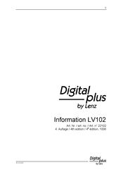 Lenz Digital plus LV102 Operating Manual