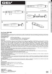 GEV FMG 3385 Manual