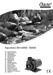 Oase Aquamax Dry 6000 Operating Instructions Manual