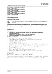 Jung TRDLS923048 Series Operating Instructions Manual