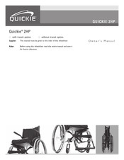 Sunrise Medical Quickie 2HP Owner's Manual