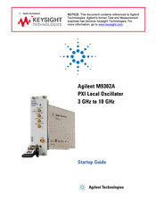 Agilent Technologies M9302A Startup Manual