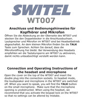 Switel WT007 Connection And Operating Instructions