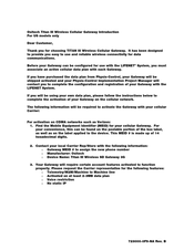 Ositech Titan III Quick Start Manual