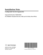 Agilent Technologies N5230-60102 Installation Note