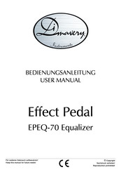 Dimavery EPEQ-70 Equalizer User Manual