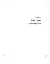 Automationdirect.com OP-640 Manual