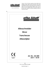 EFBE-SCHOTT AS 500 Manual