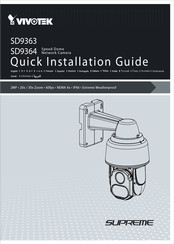 Vivotek Supreme SD9364 Quick Installation Manual