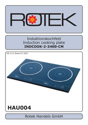 Rotek INDCOOK-2-3400-CM Operating Instructions Manual