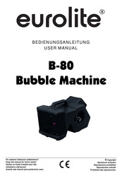 EuroLite B-80 User Manual