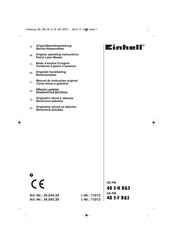 EINHELL GE-PM 48 S-F B&S Original Operating Instructions