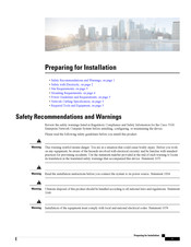Cisco 5100 Preparing For Installation