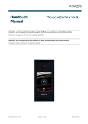 ADATIS TouchEntry-XS Manual
