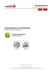 Rosenberg DQ-Ex Series Operating Instructions Manual