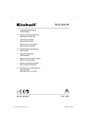 EINHELL TE-CC 2025 UF Original Operating Instructions