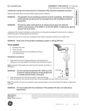 Ge Carestation 650c Installation Instructions Manual