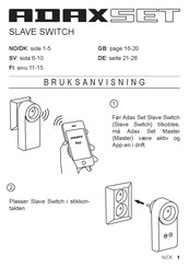 Adax SET SLAVE SWITCH User Manual