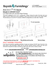Bayside Furnishings Ario 3-in-1 ARI3N1CGT Manual