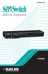 Black Box ServSwitch ACR9000A Manual