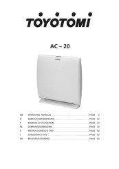 Toyotomi AC-20 Operating Instructions Manual