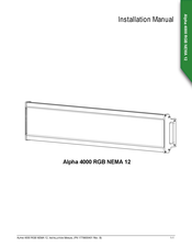 Adaptive Micro Systems Alpha 4000 RGB NEMA 12 Installation Manual