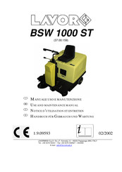 Lavor BSW 1000 ST Use And Maintenance Manual