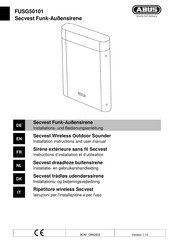 Abus FUSG50101 Installation Instructions And User Manual