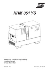 ESAB KHM 351 YS Instruction Manual
