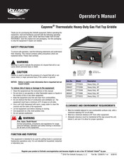 Vollrath Cayenne FTT2048 Operator's Manual
