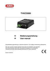 Abus TVAC23000 User Manual