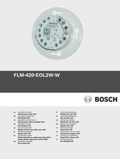 Bosch FLM-420-EOL2W-W Installation Manual