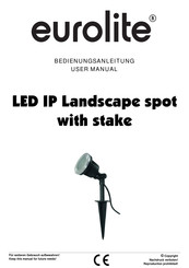 EuroLite LED IP Landscape spot with stake User Manual