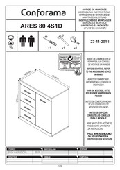 CONFORAMA ARES 80 4S1D Assembling Instructions