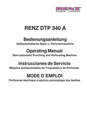 Renz DTP 340 A Operating Manual