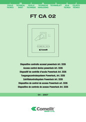 Comelit 3335 Technical Sheet