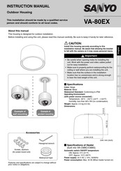 Sanyo VA-80EX Instruction Manual