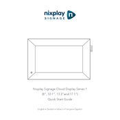 Nixplay Signage 1 Series Quick Start Manual