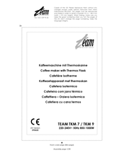 Team International TEAM TKM 7 Instructions Manual