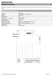 JCM Technologies BASELEC500 User Manual